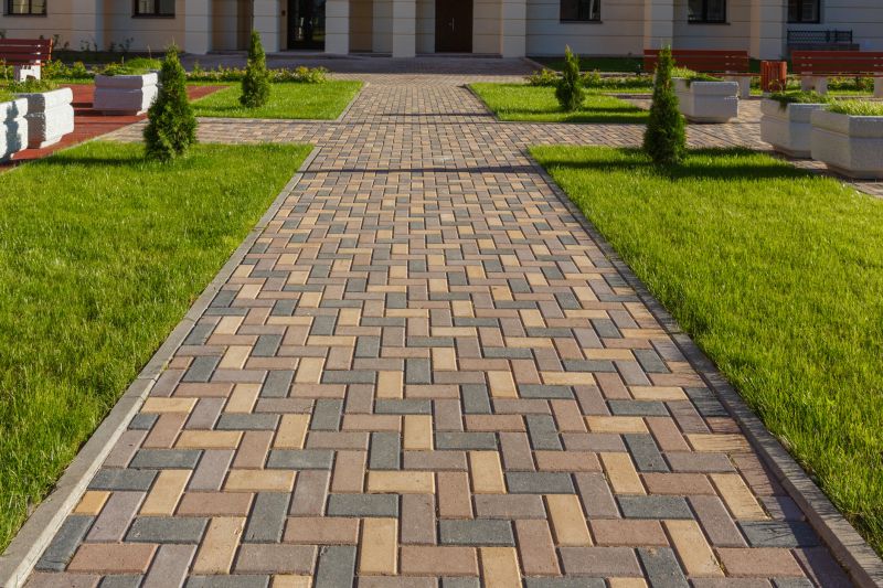 Patterned Paver Pathway